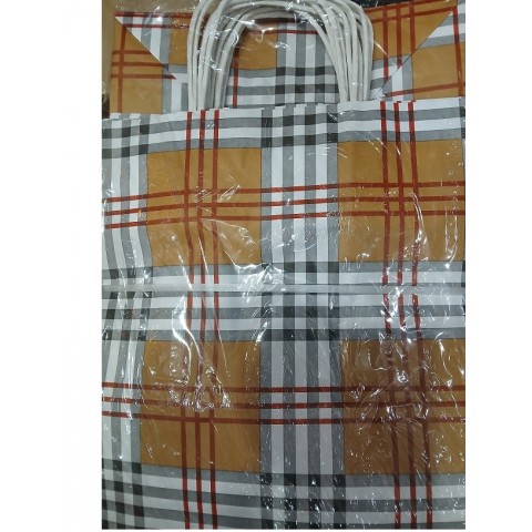 Kraft Çanta 18*8*24 Ekose