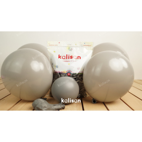 Balon Dekorasyon 12" Kalisan Gri