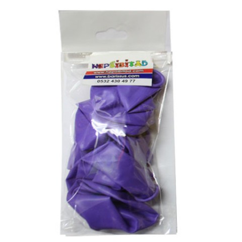Balon Dekorasyon 12" Kalisan Lila Küçük Paket