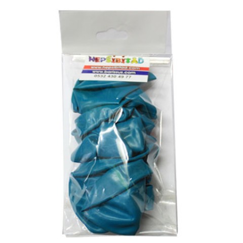 Balon Dekorasyon 12" Kalisan Turkuaz Küçük Paket