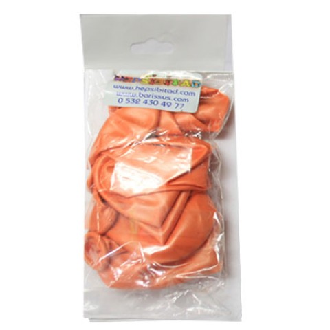 Balon Dekorasyon 12" Kalisan Turuncu Küçük Paket