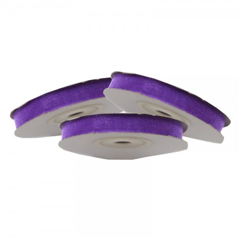 Kurdela Organze 1cm Mor