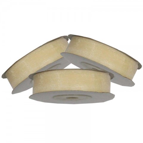 Kurdela Organze 2cm Krem