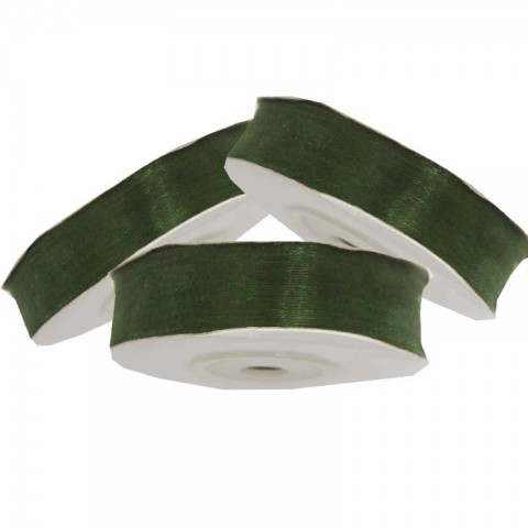 Kurdela Organze 2cm Yeşil
