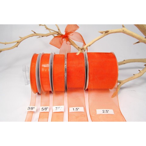 Kurdela Organze 2cm Turuncu