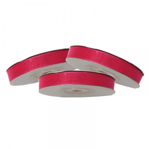 Kurdela Organze 1cm Fuşya