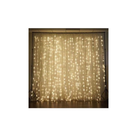 Led Şeffaf Kablo 2*3 Perde Led 12 Kol